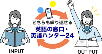 どちらも繰り返せる英語ハンター24