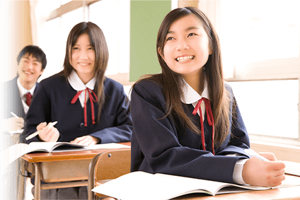 画像:楽しく授業を受ける生徒の様子